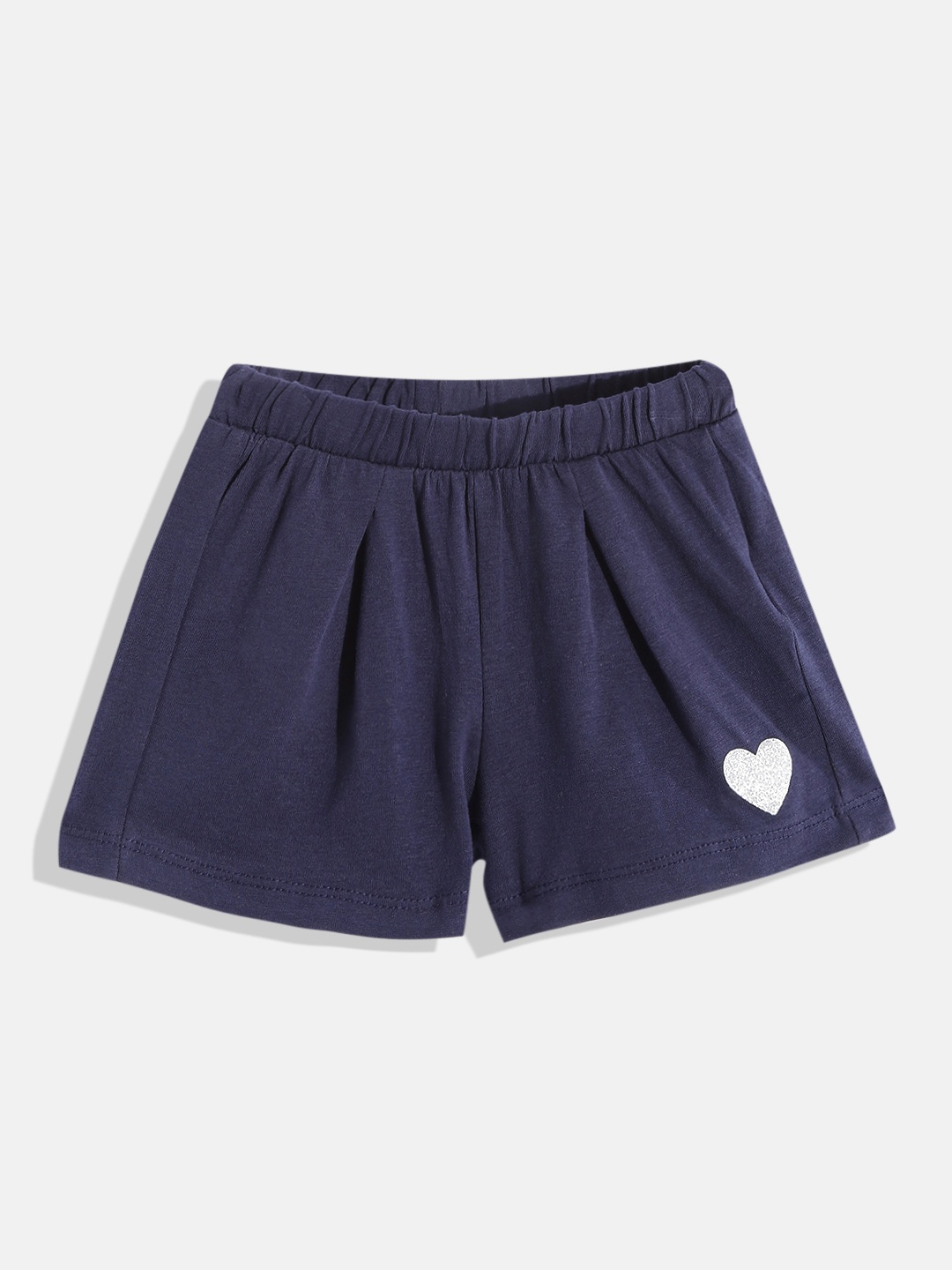 

Chicco Girls Navy Blue Solid Shorts