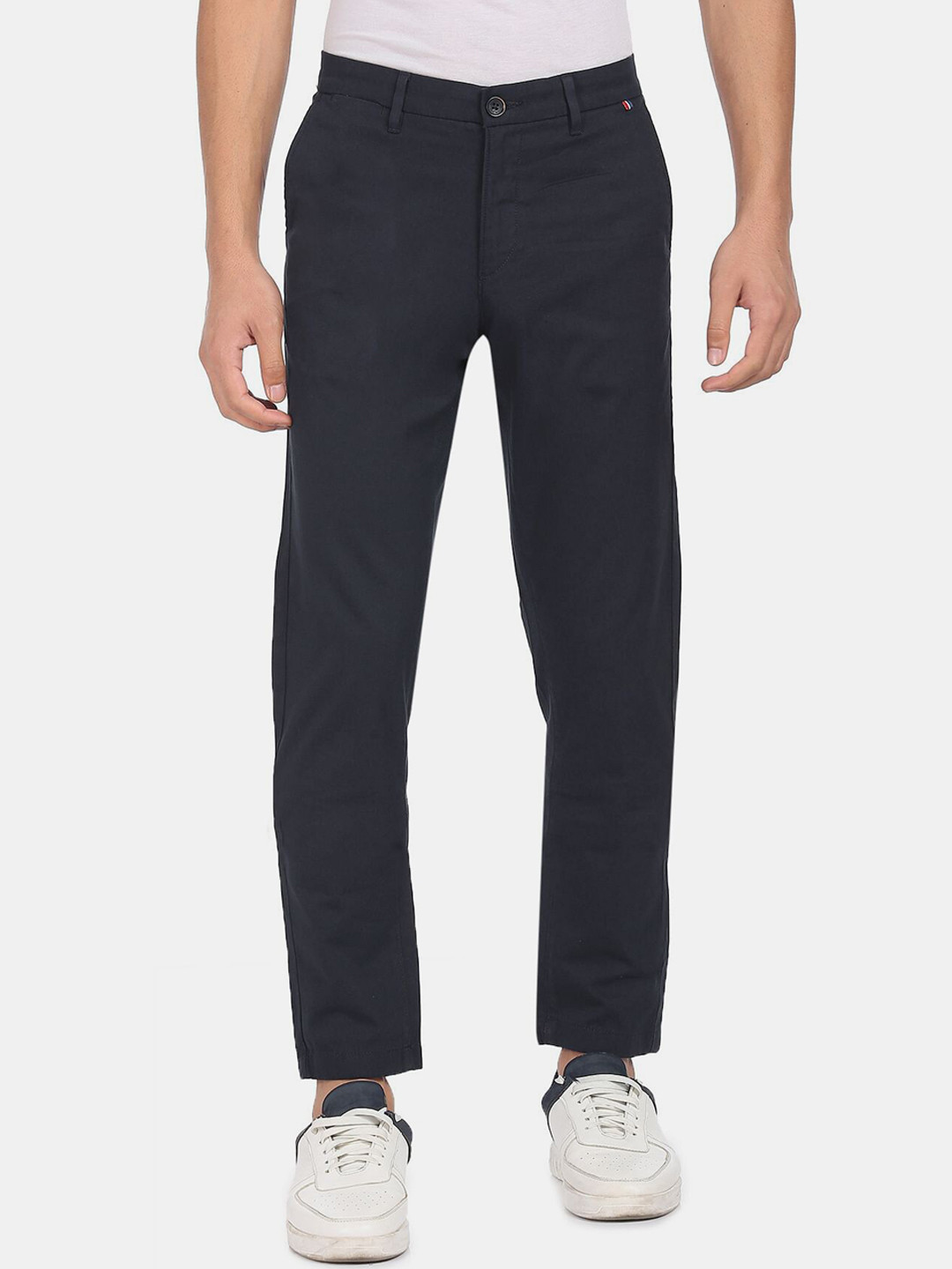 

U S Polo Assn Men Navy Blue Trousers