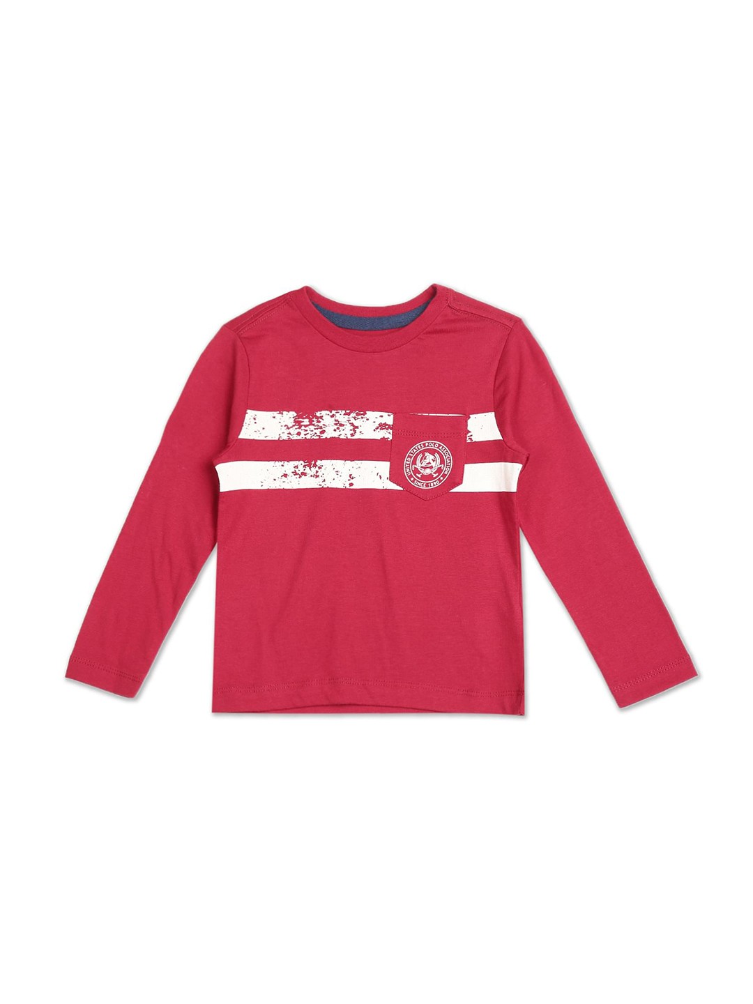 

U S Polo Assn Boys Red Printed Pockets T-shirt