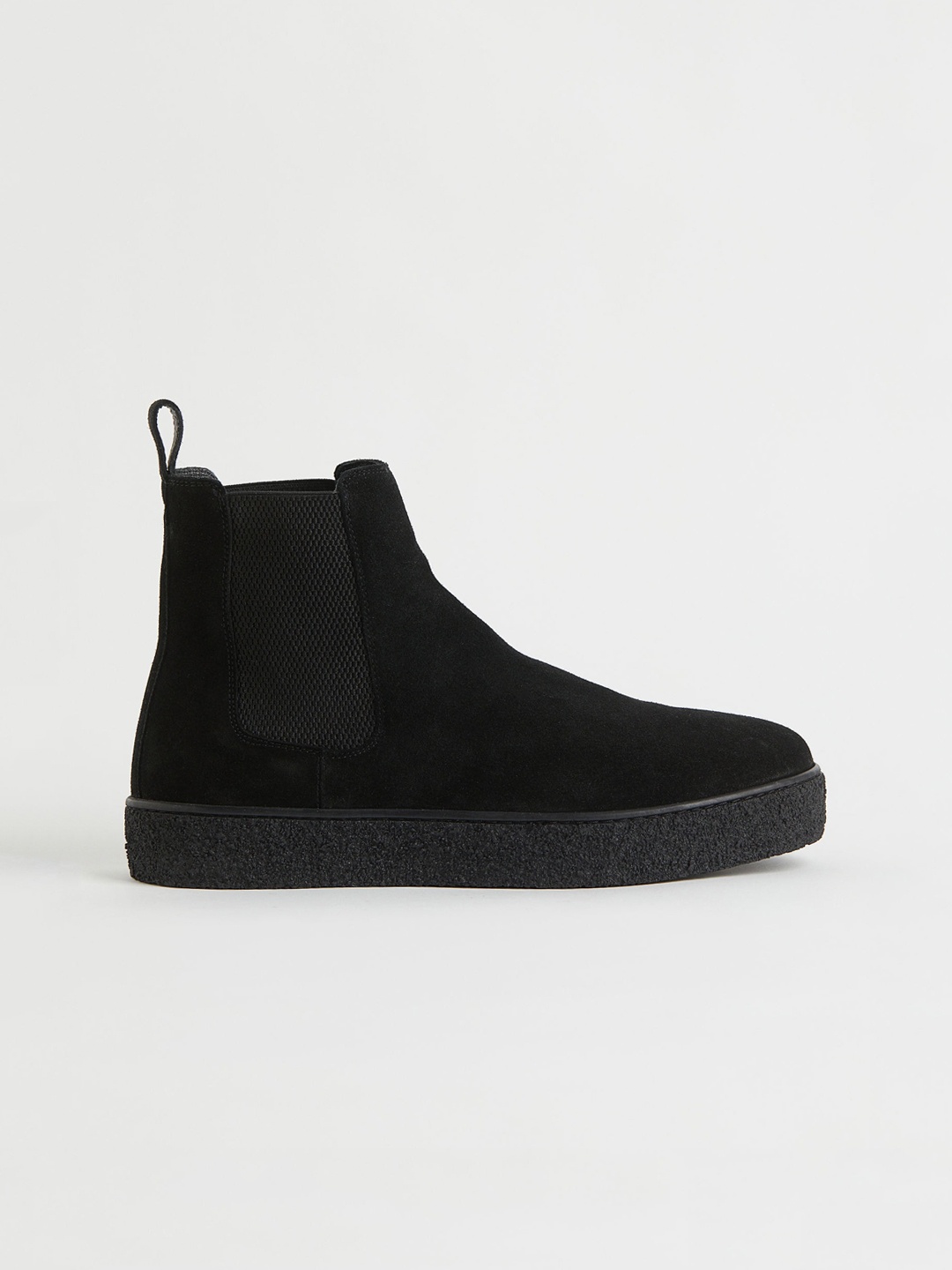 

H&M Men Black Suede Chelsea Boots