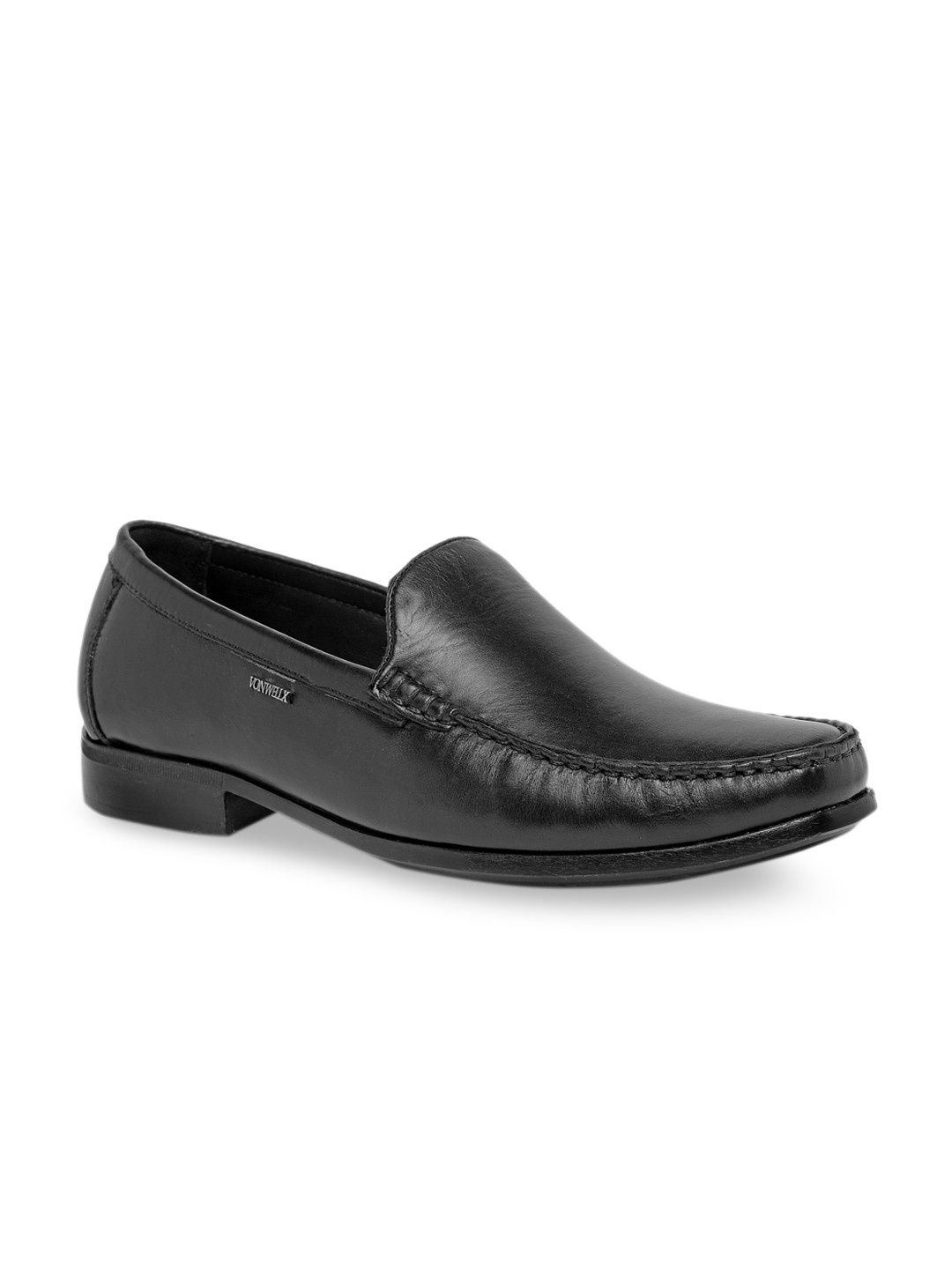 

VON WELLX GERMANY Men Black Leather Loafers