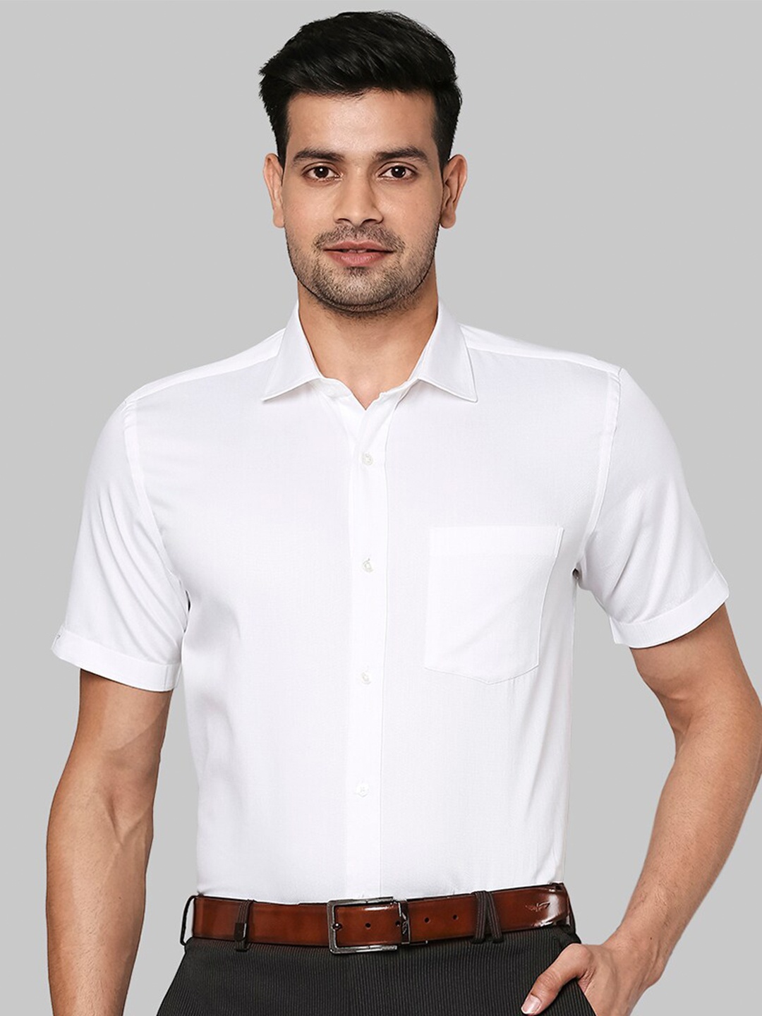 

Park Avenue Men White Formal Shirt