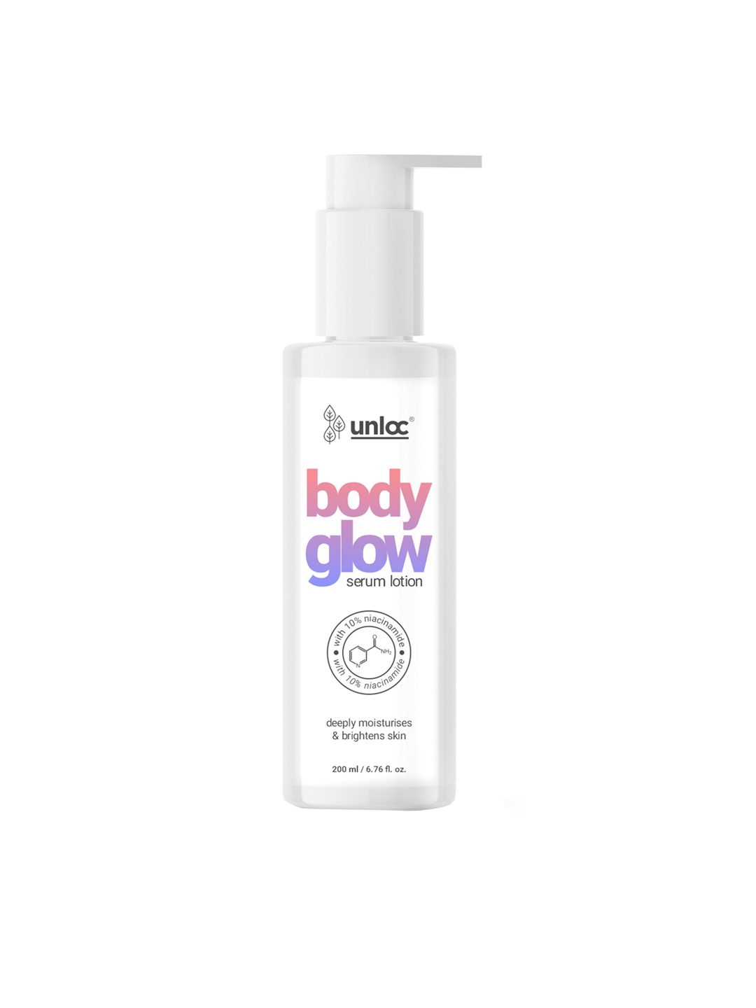 

Unloc Body Glow Serum Lotion For Deep Moisturization & Bright Skin, White