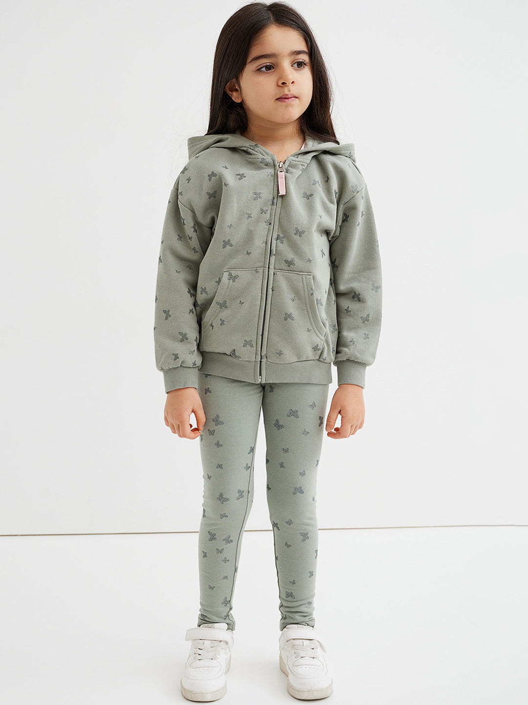 

H&M Green Leggings With Brushed Inside
