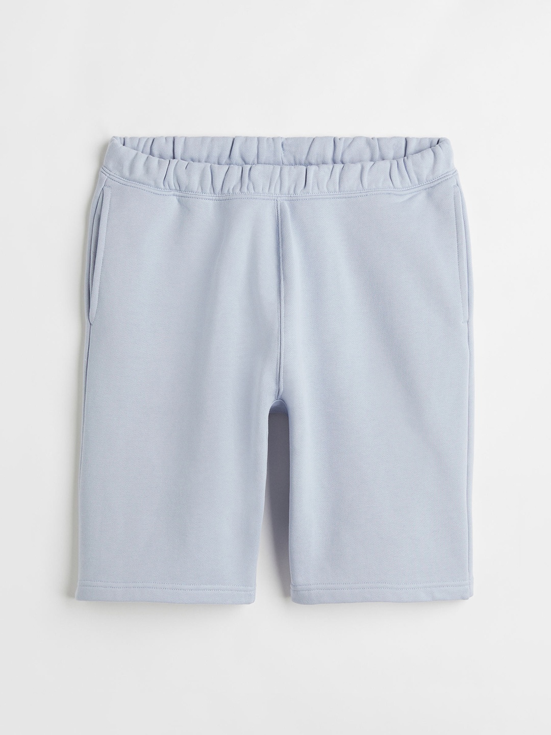 

H&M Men Blue Solid Relaxed Fit Cotton Jogger Shorts