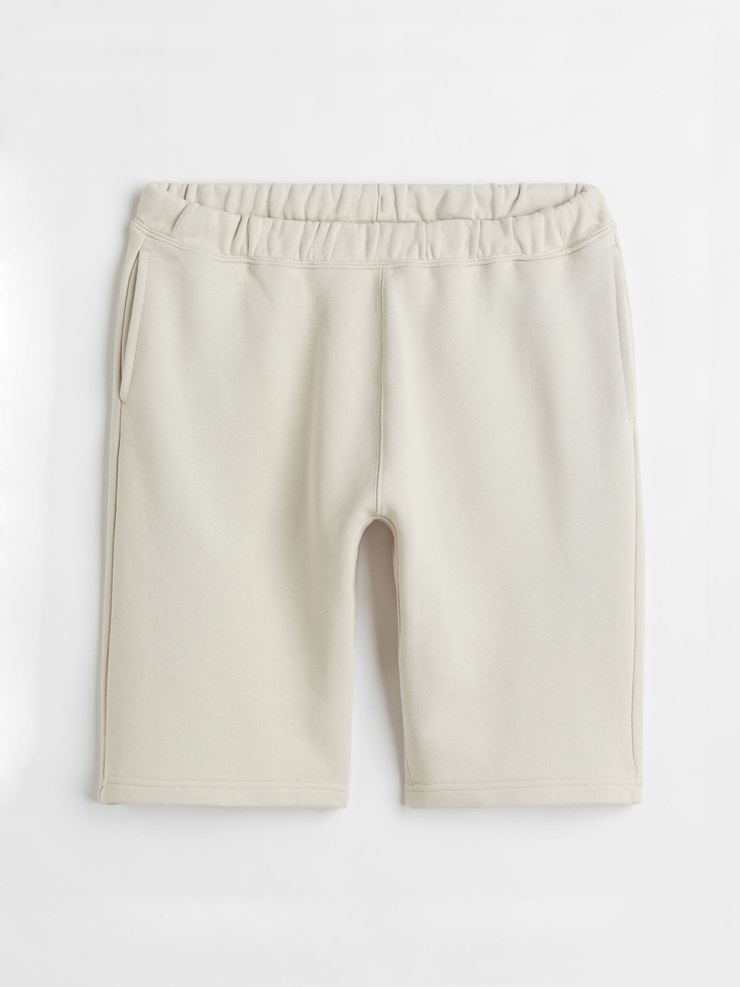 

H&M Men Beige Relaxed Fit Cotton Jogger Shorts