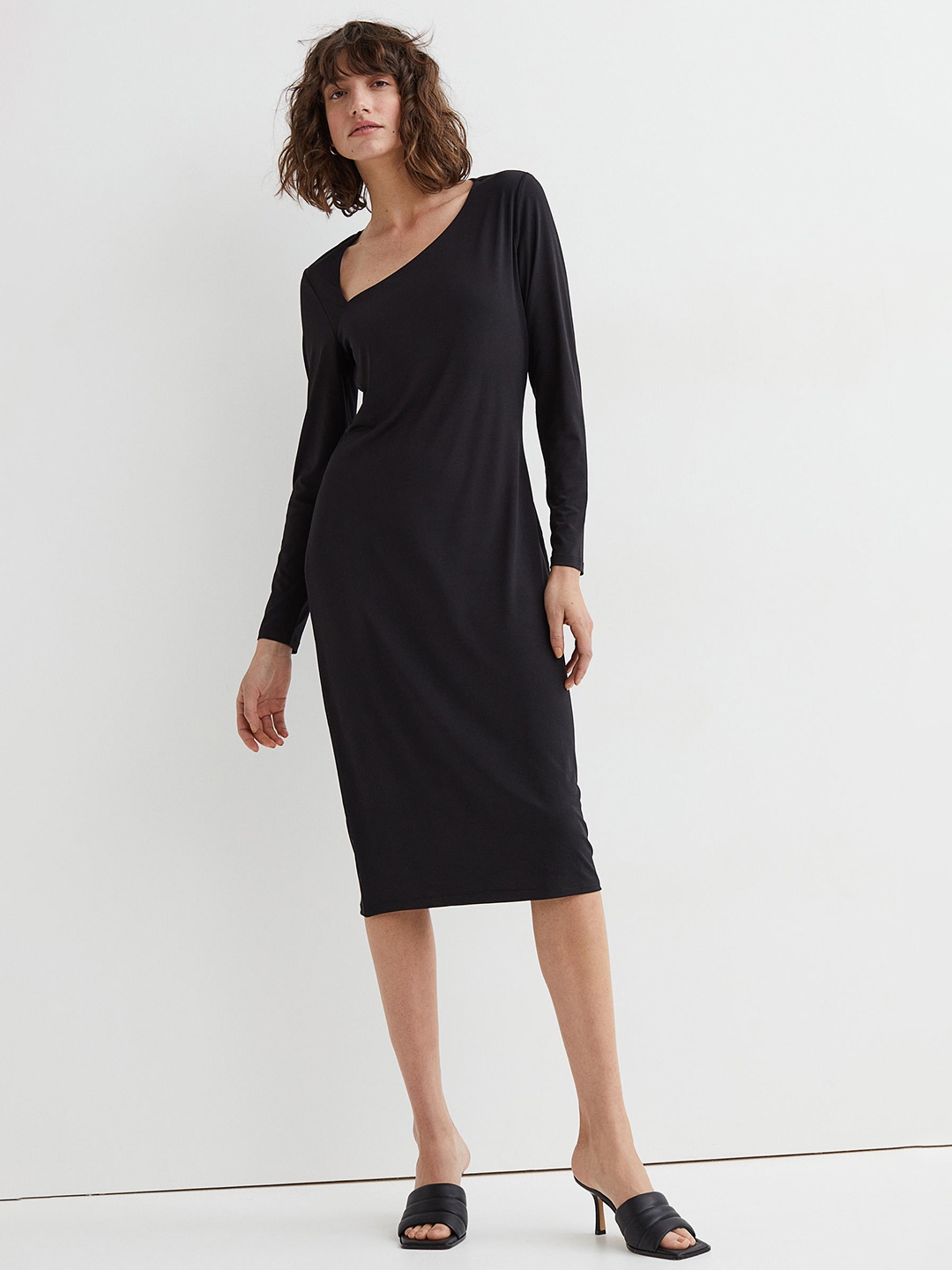 

H&M Women Black Bodycon Dress