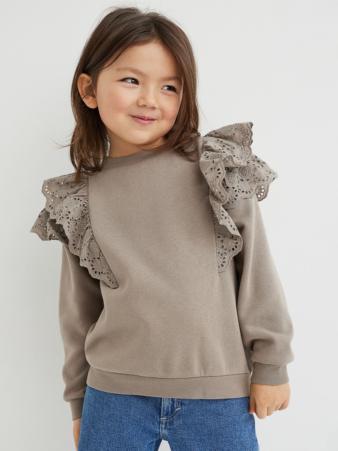 

H&M Girls Grey Sweatshirt