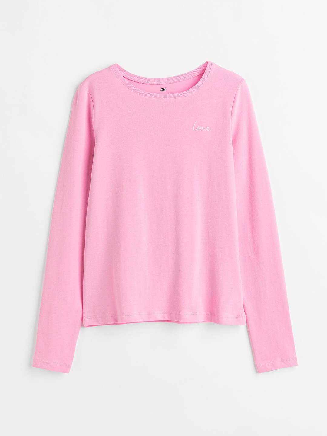 

H&M Girls Pink Cotton Jersey Top