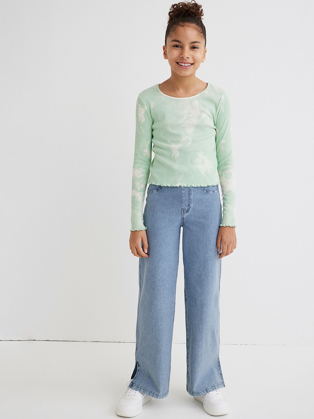 

H&M Blue Wide Fit Trousers