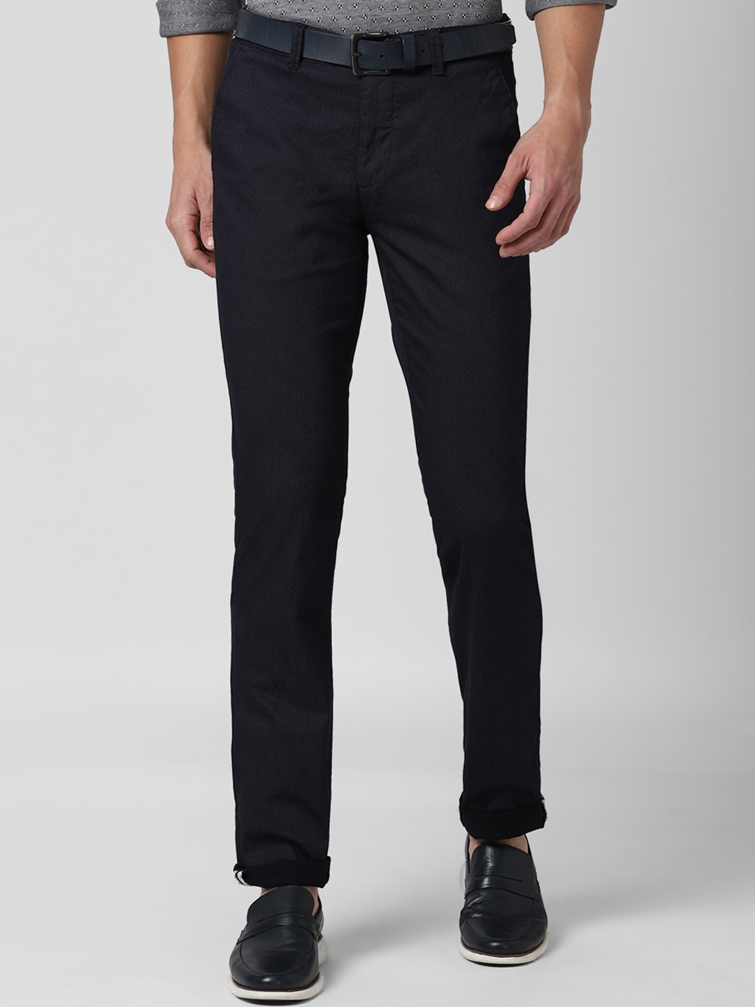 

Van Heusen Sport Men Navy Blue Slim Fit Trousers