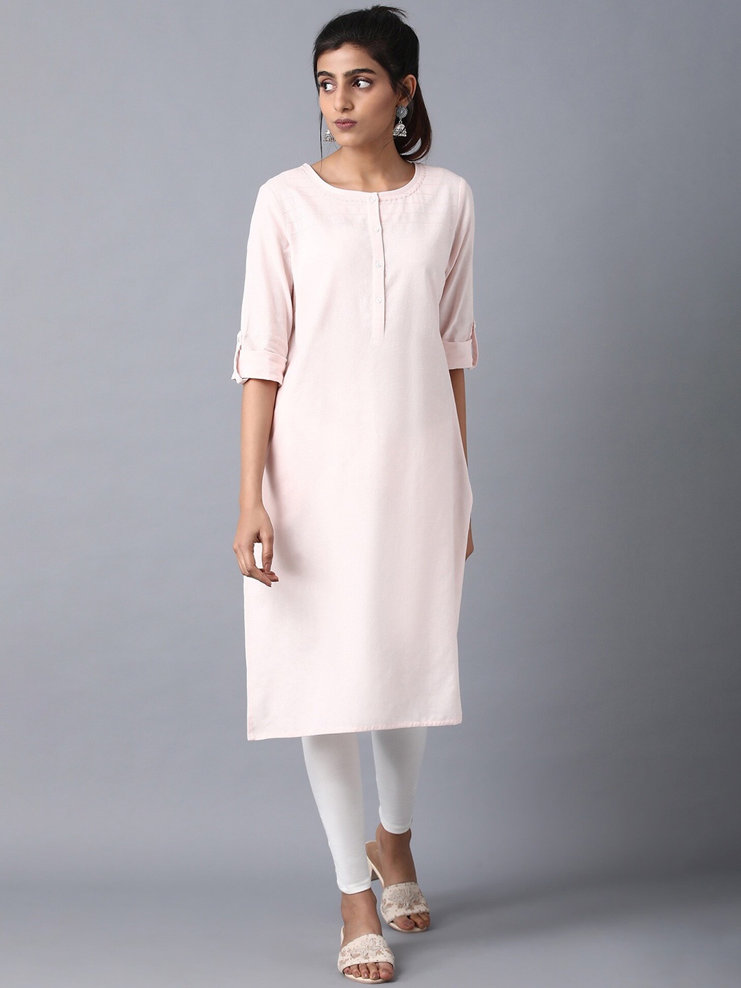 

W Women Pink Kurta