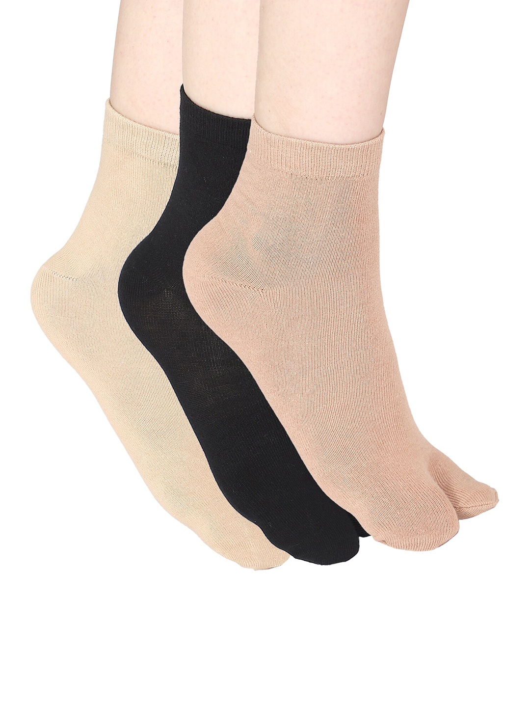 

Bodycare Women Assorted Pack Of 3 Socks