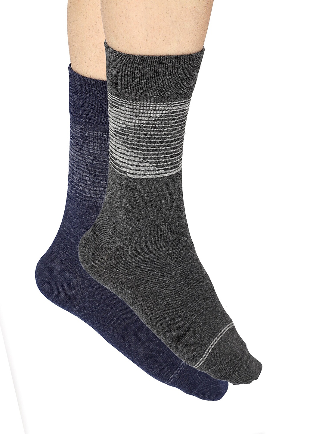 

Bodycare Pack of 2 Grey & Navy Blue Socks