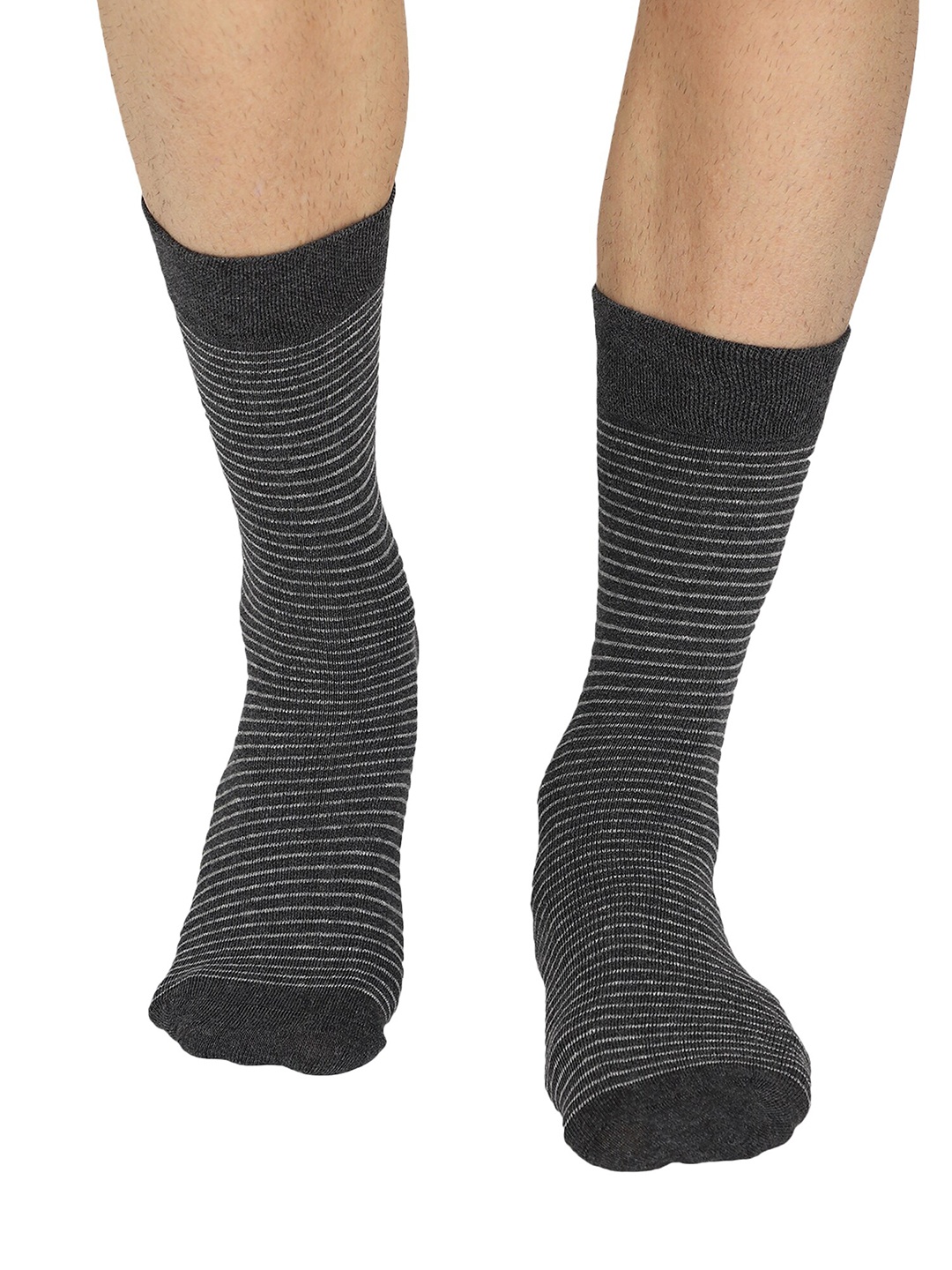 

Bodycare Men Pack Of 2 Assorted Striped Cotton Socks