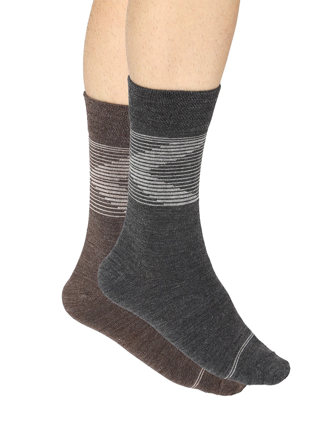 

Bodycare Men Pack of 2 Assorted Above Ankle Length Socks