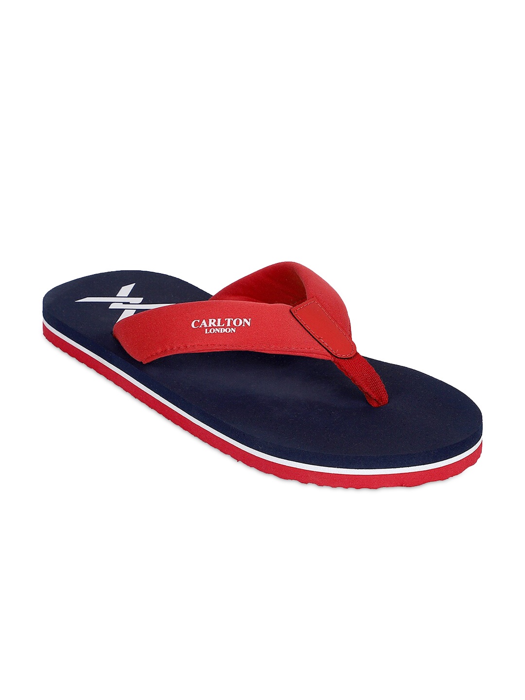 

Carlton London Men Red & Navy Blue Thong Flip-Flops