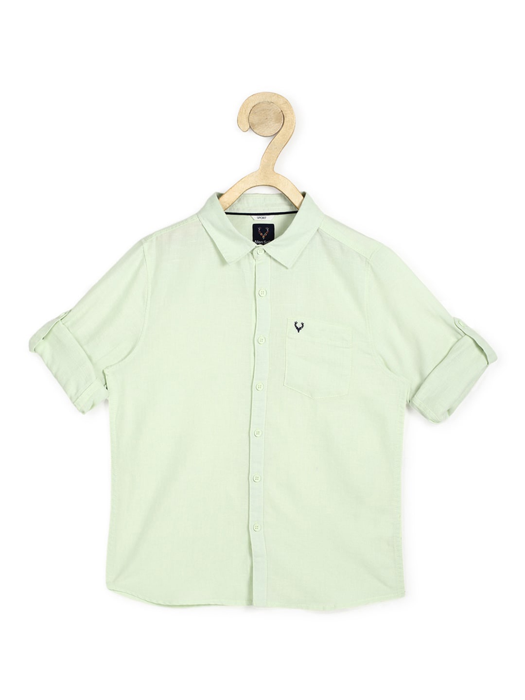 

Allen Solly Junior Boys Green Slim Fit Casual Shirt