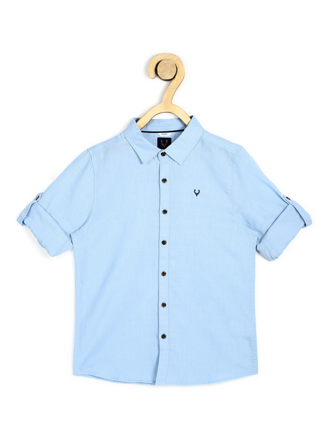 

Allen Solly Junior Boys Blue Slim Fit Casual Shirt