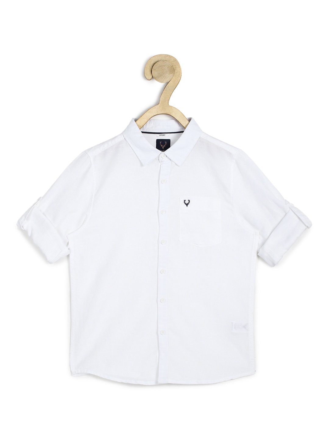 

Allen Solly Junior Boys White Slim Fit Casual Shirt