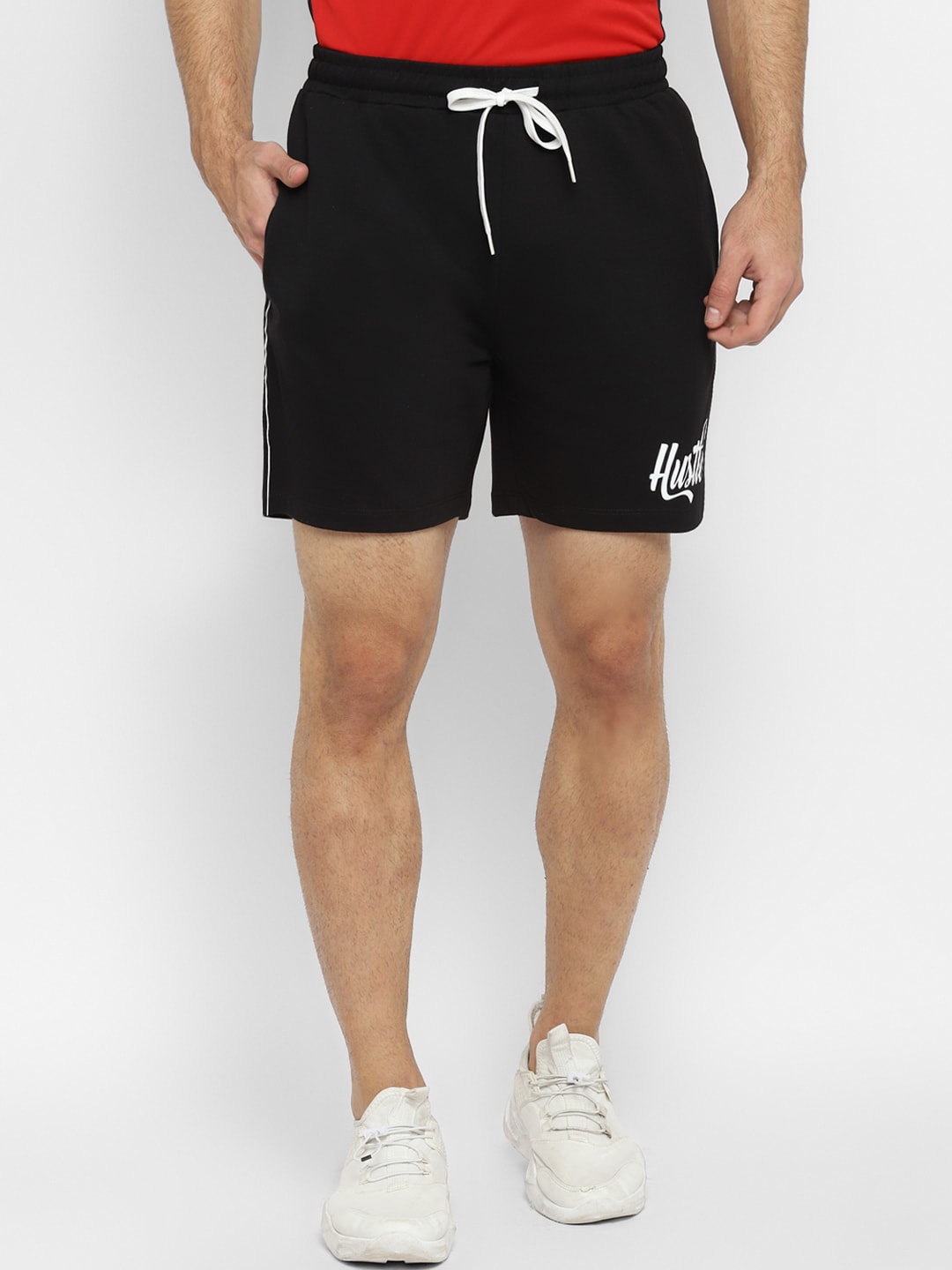 Yuuki Men Black Sports Shorts