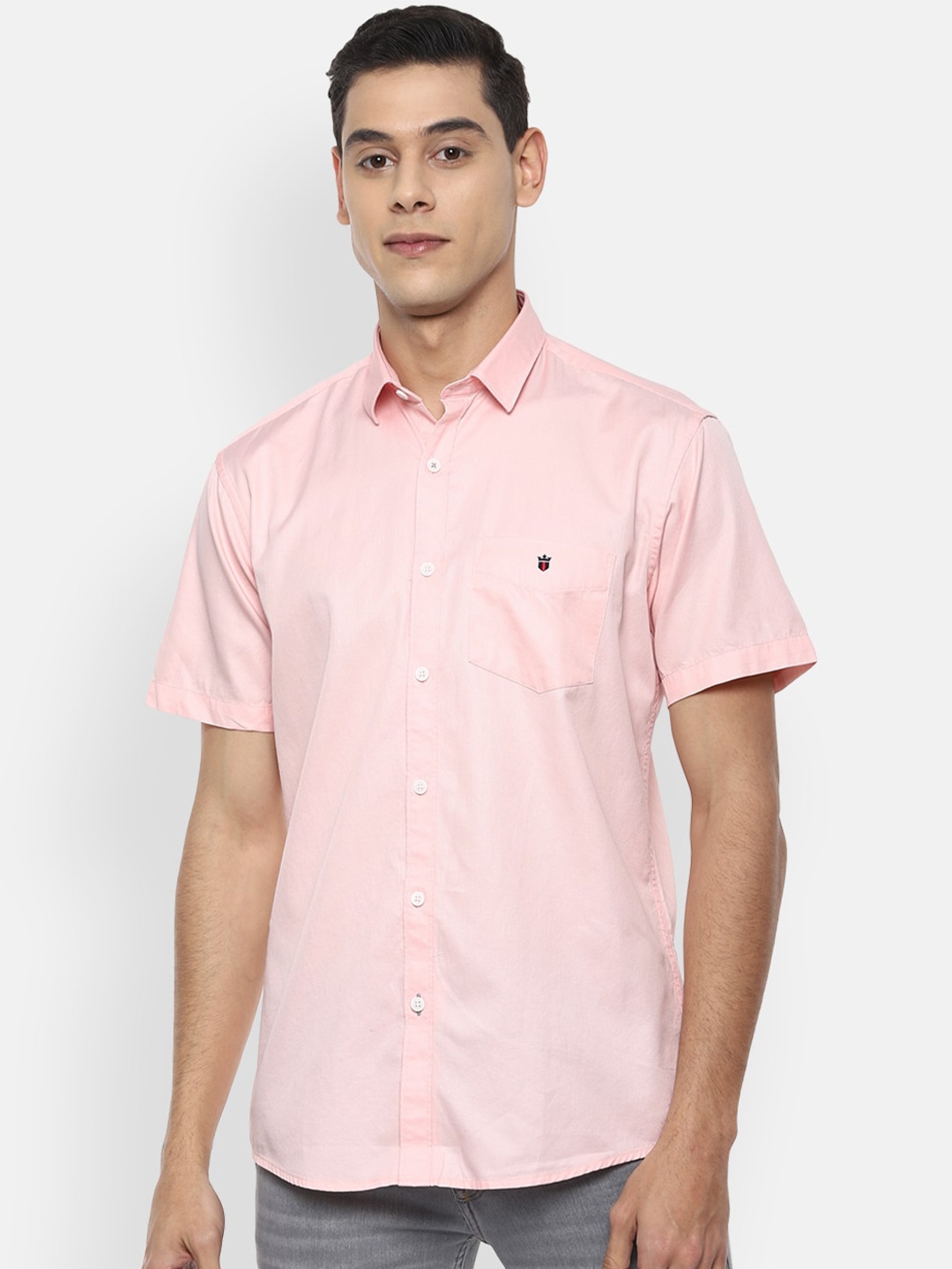 

Louis Philippe Sport Men Pink Slim Fit Cotton Casual Shirt