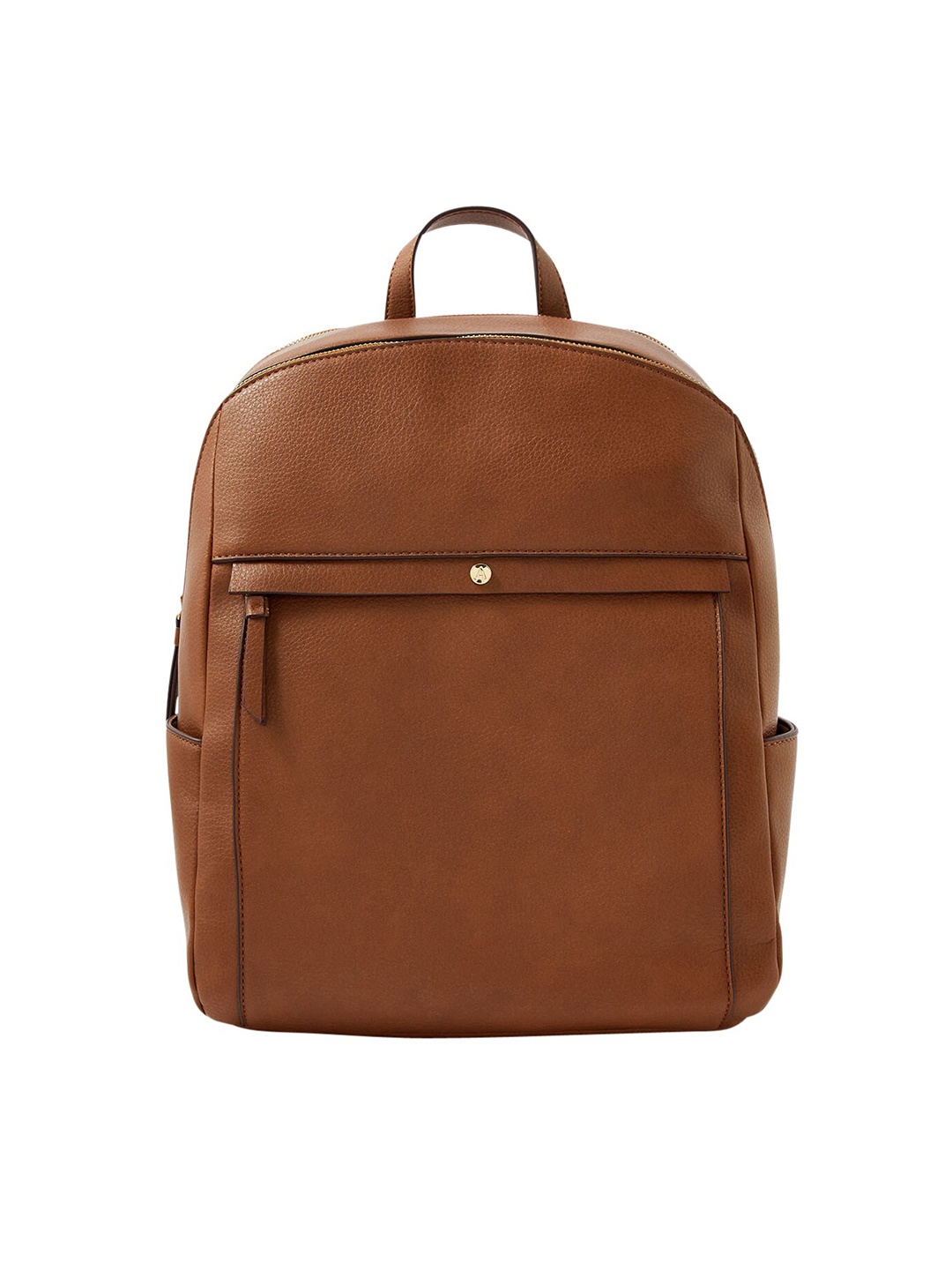 

Accessorize London Women's Faux Leather Tan Sammy Backpack