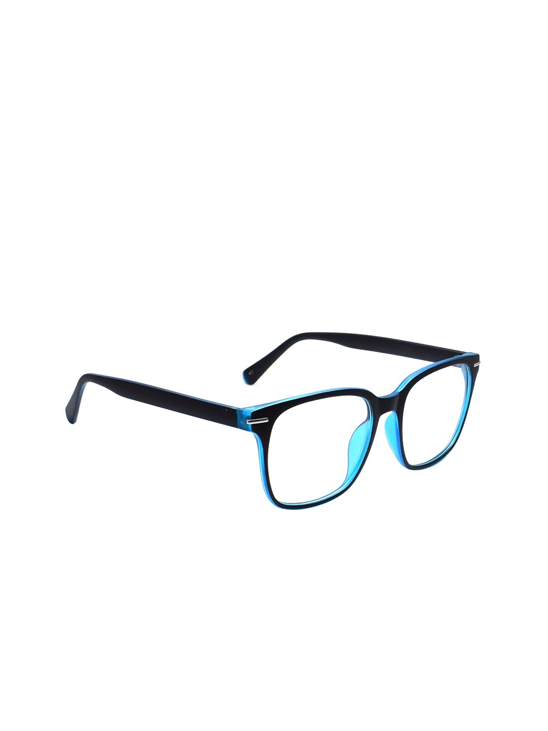 

Peter Jones Eyewear Unisex Black & Blue Full Rim Square Frames