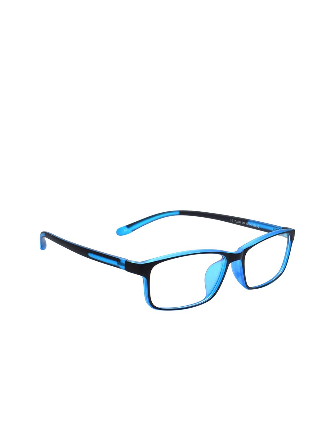 

Peter Jones Eyewear Unisex Black & Blue Full Rim Rectangle Frames