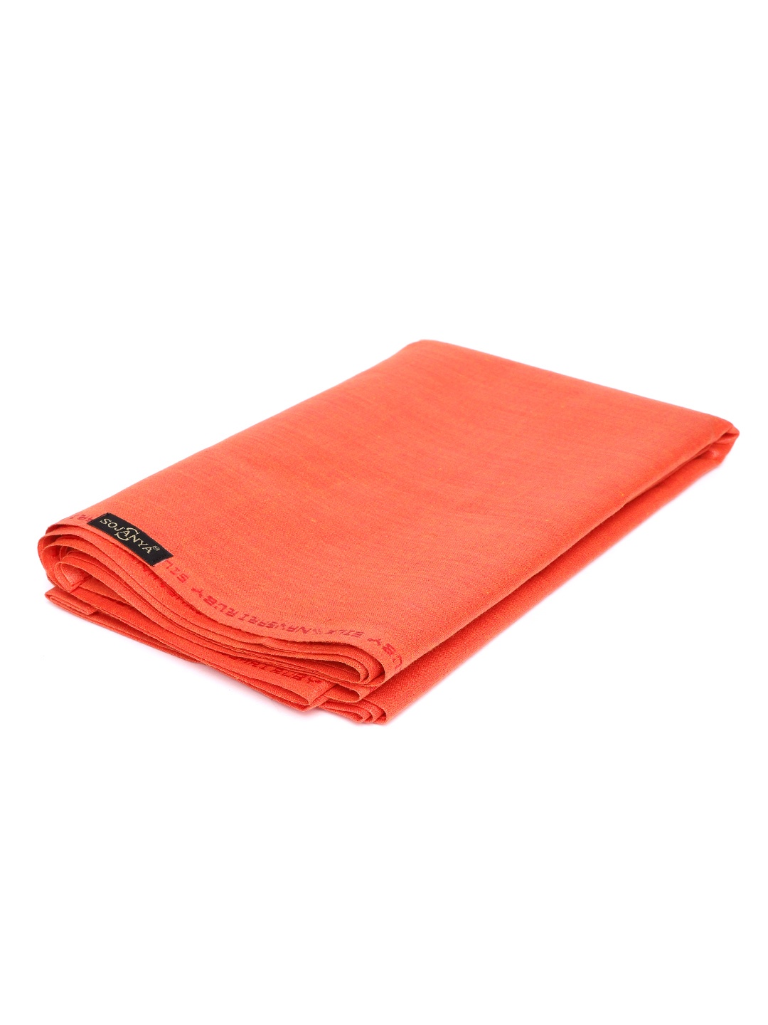 

Sojanya Men Orange Cotton Unstitched Shirt Fabric