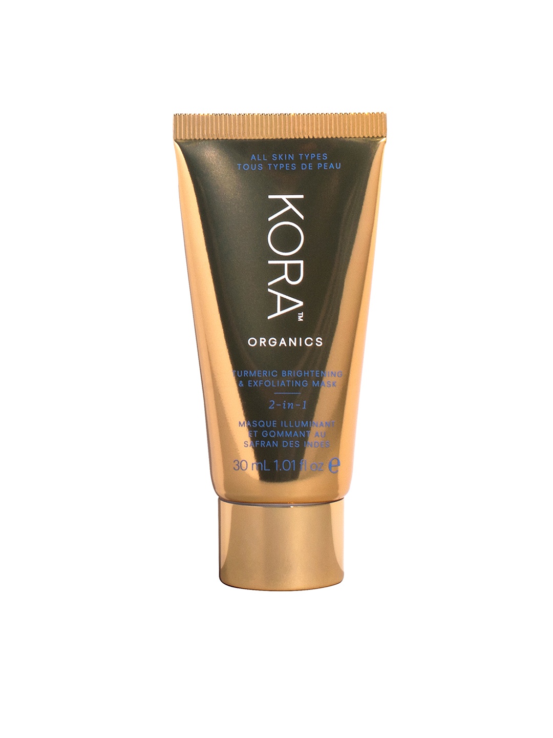 

Kora Organics Vegan 2-In-1 Turmeric Brightening & Exfoliating Face Mask 30 ml, Rose gold