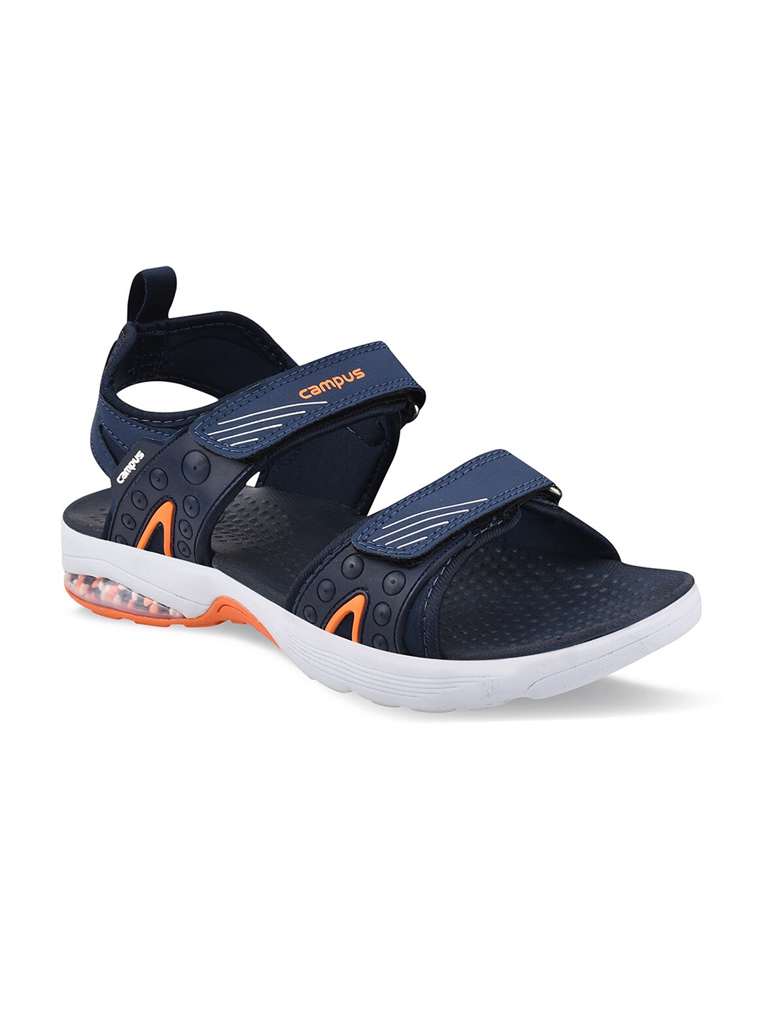 

Campus Men Navy Blue & White Comfort Sports Sandals