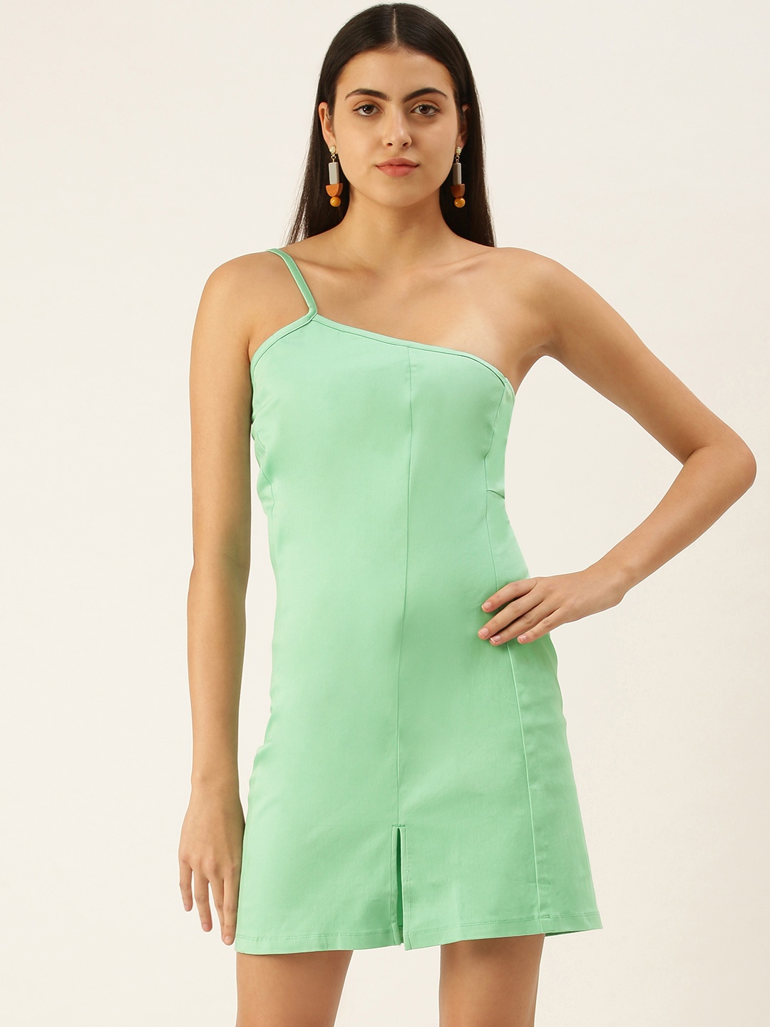 

FOREVER 21 Women Blue Solid Sheath Dress