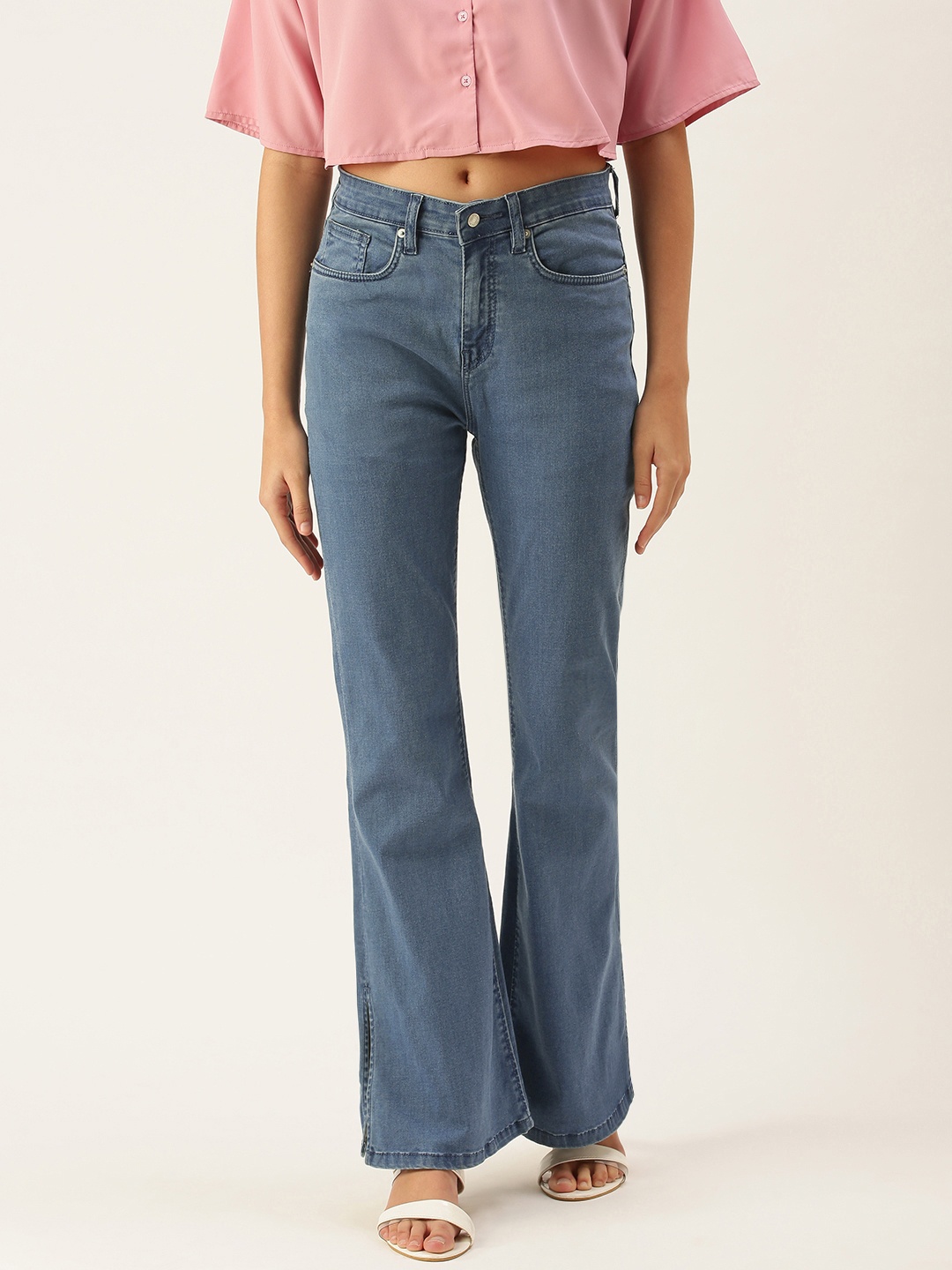 

FOREVER 21 Women Blue Skinny Fit Stretchable Jeans