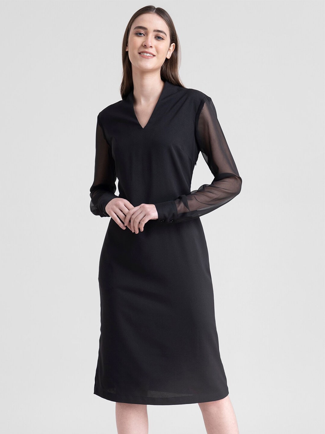 

FableStreet Black Sheath Dress