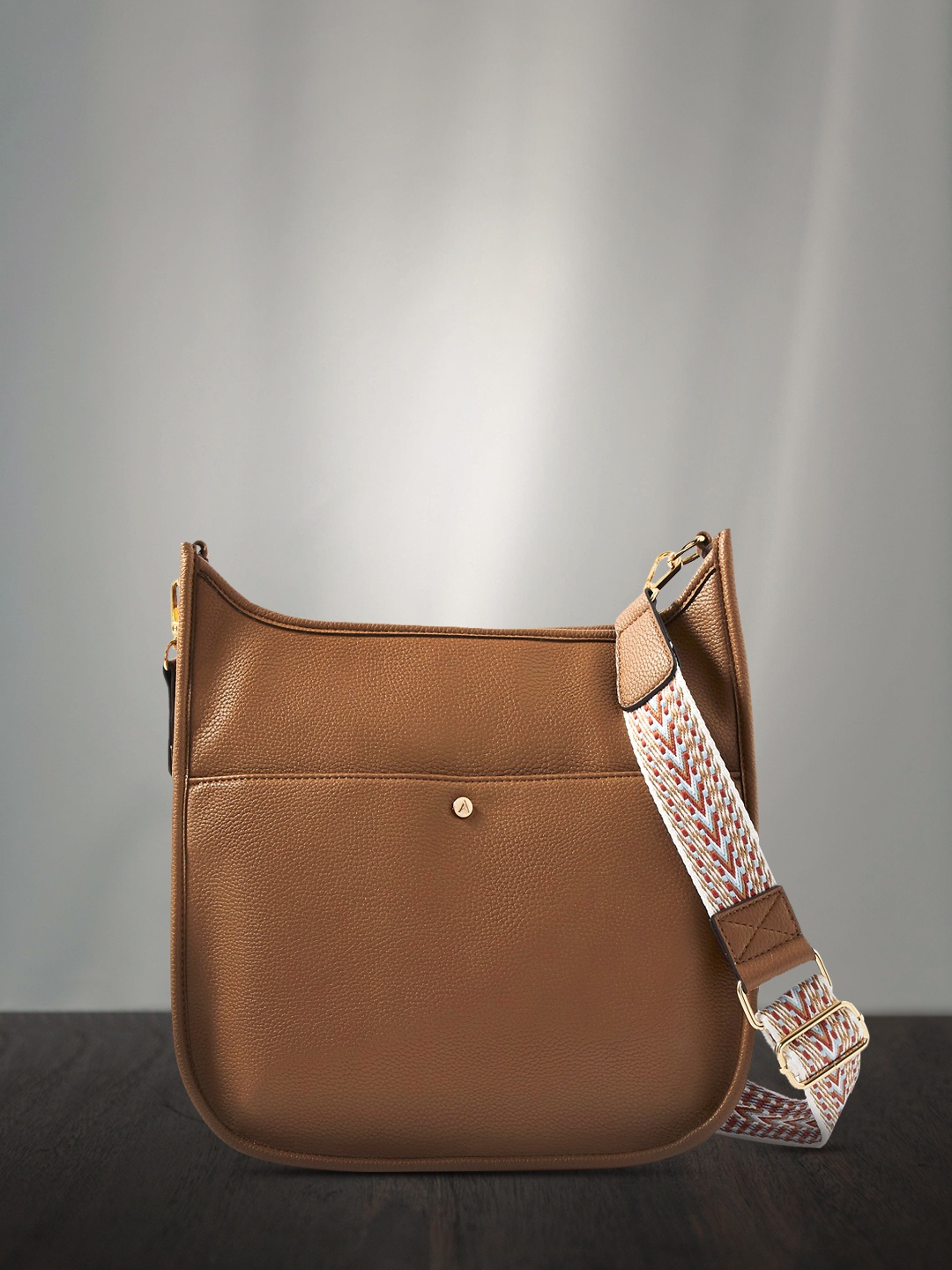 

Accessorize Women Tan Bucket Sling Bag