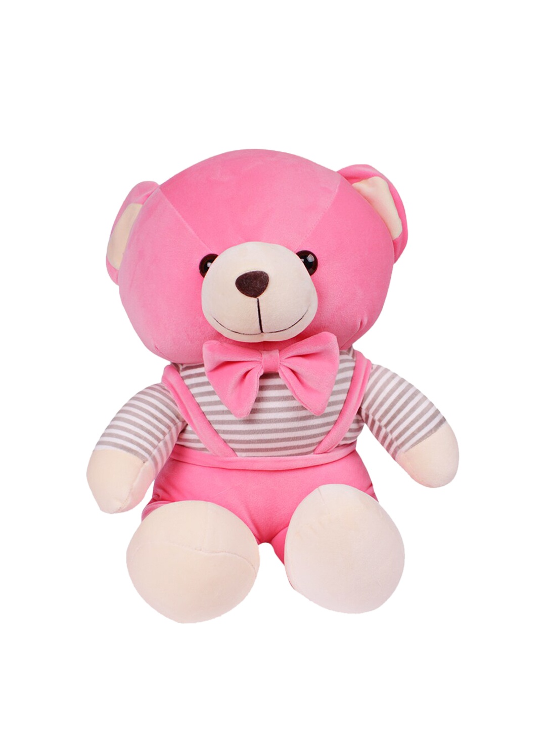 

DukieKooky Kids Pink & Cream Soft Bear with Bow Tie