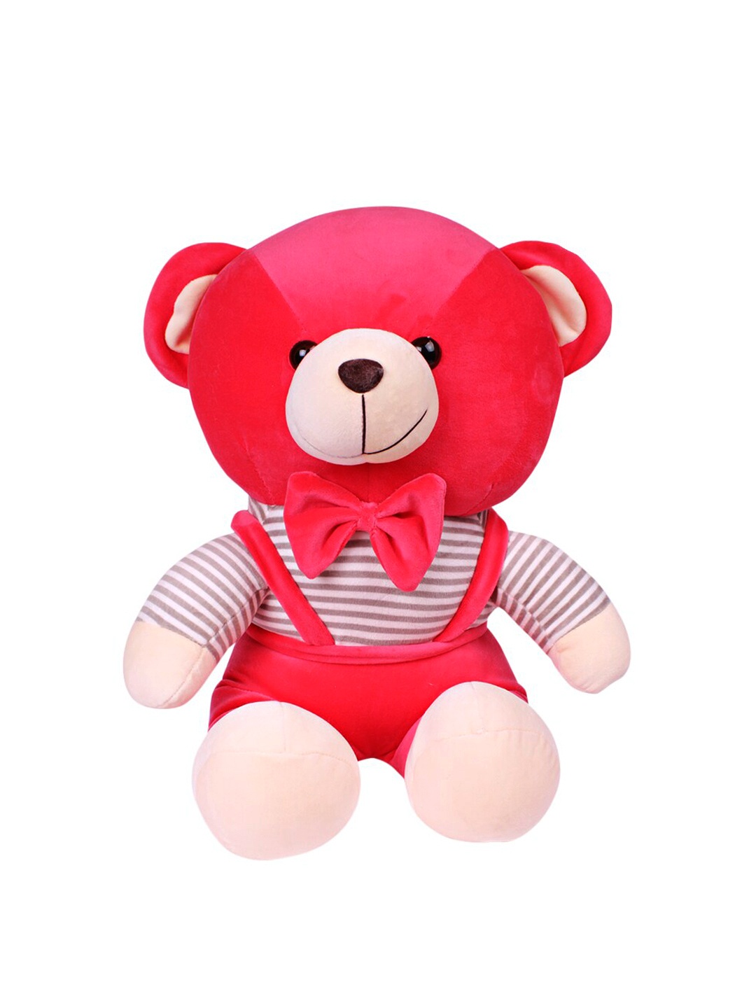 

DukieKooky Kids Red & Grey Soft Bear With Bow Tie