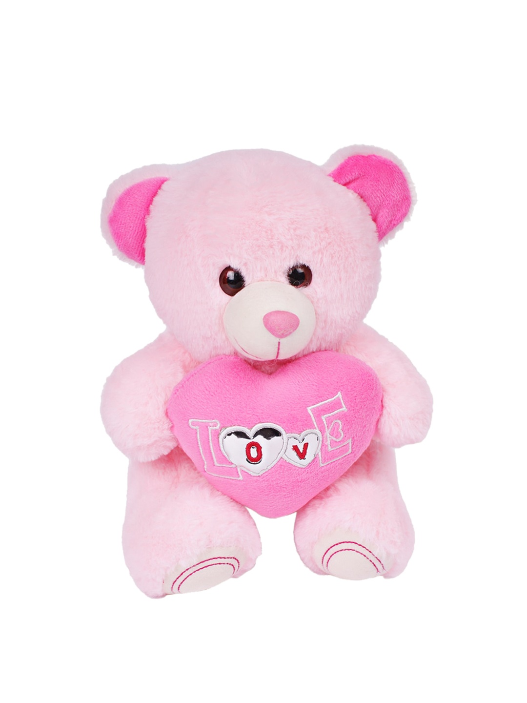 

DukieKooky Kids Pink & White Teddy Bear With Heart Soft Toy