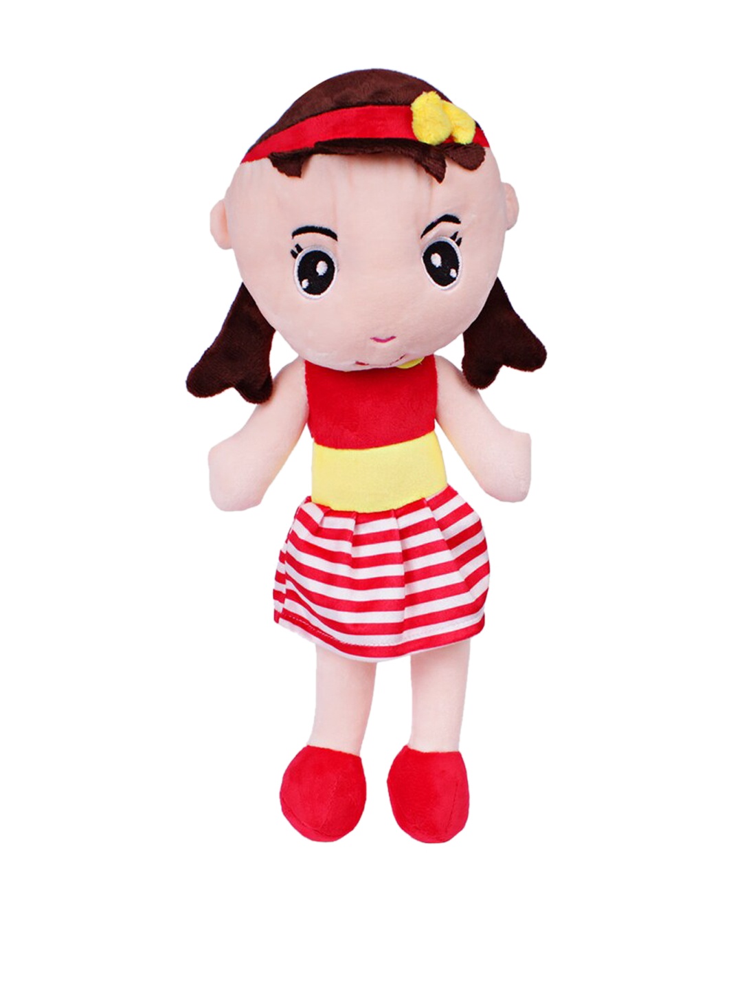 

DukieKooky Kids Red & Brown Cute Soft Toy Doll