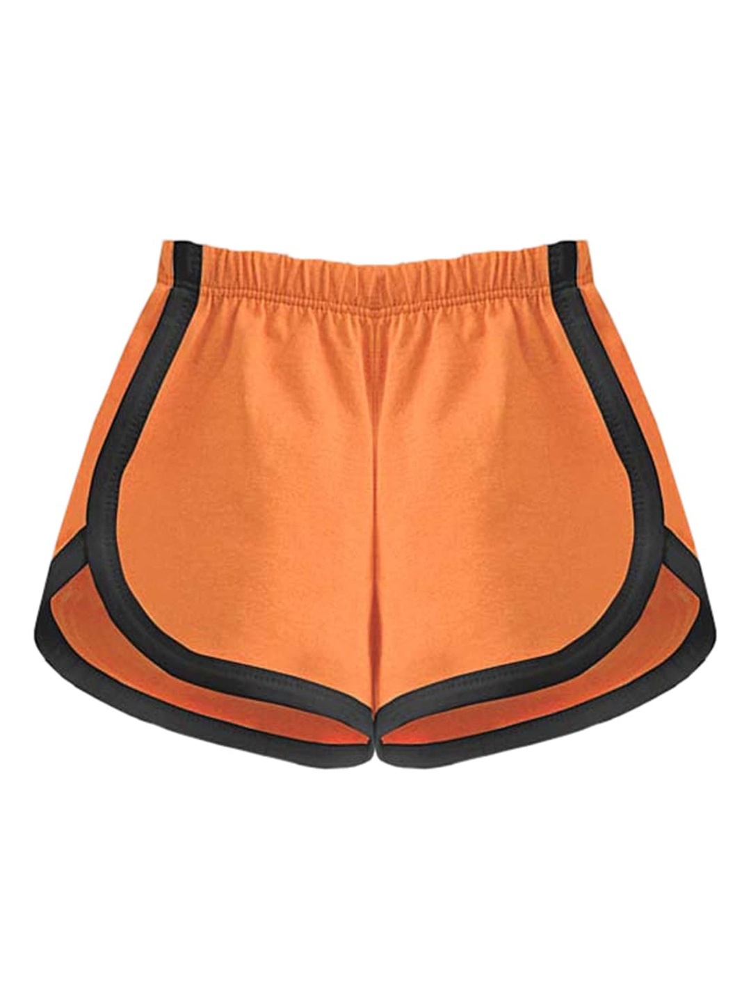 

A T U N Girls Orange Pure Cotton Shorts