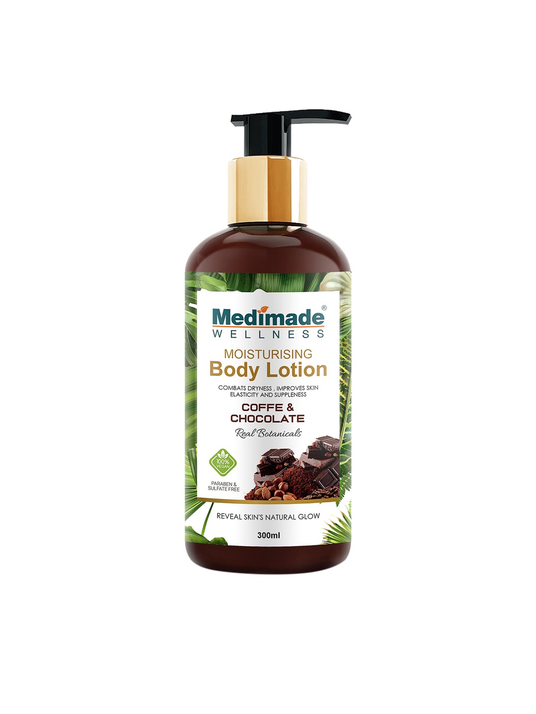 

Medimade Coffee and Chocolate Body Lotion 300 ml, Brown