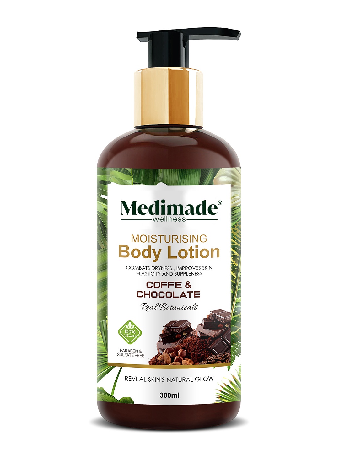 

Medimade Coffee and Chocolate Body Lotion 300 ml, Brown