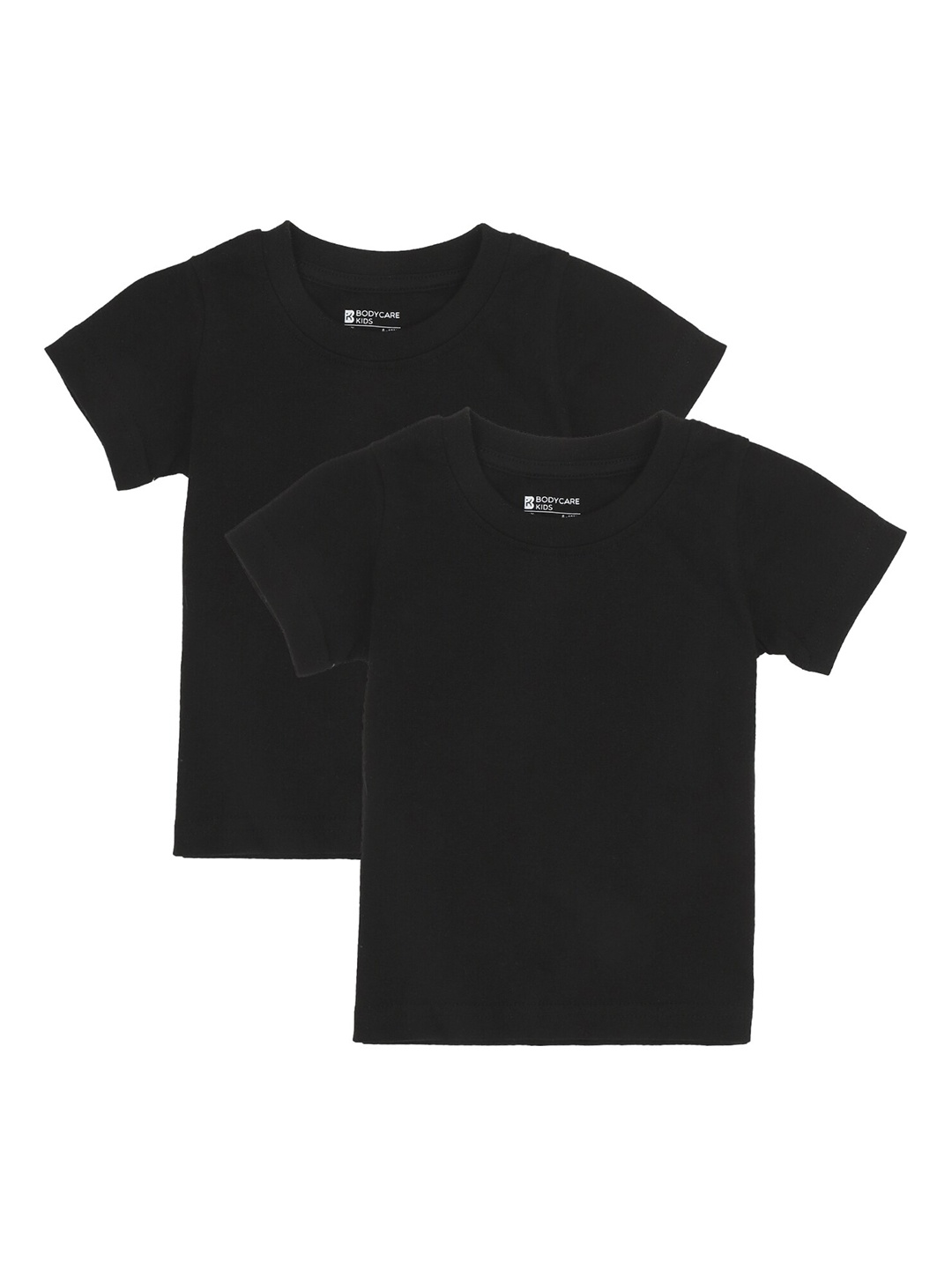 

Bodycare Kids Boys Pack Of 2 Black Solid T-shirt