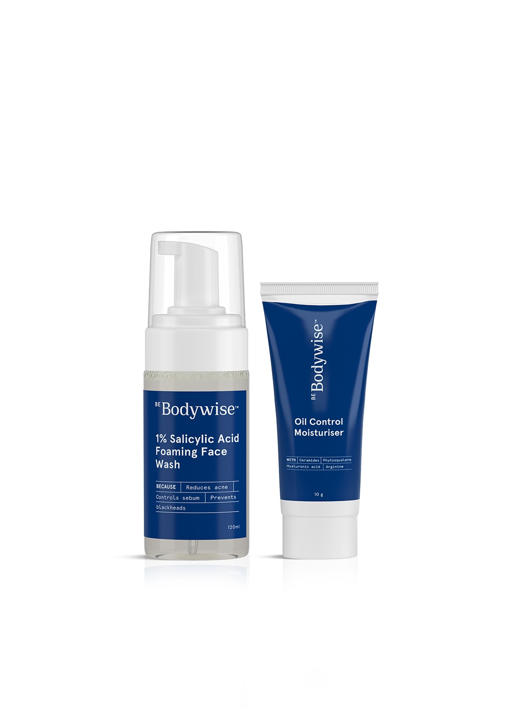 

Be Bodywise Women Foaming Face Wash & Oil Control Moisturiser Oil Control Starter Pack, Blue
