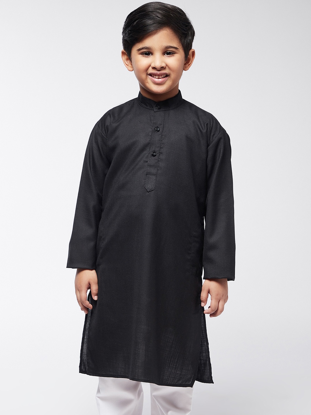 

SOJANYA Boys Black Kurta