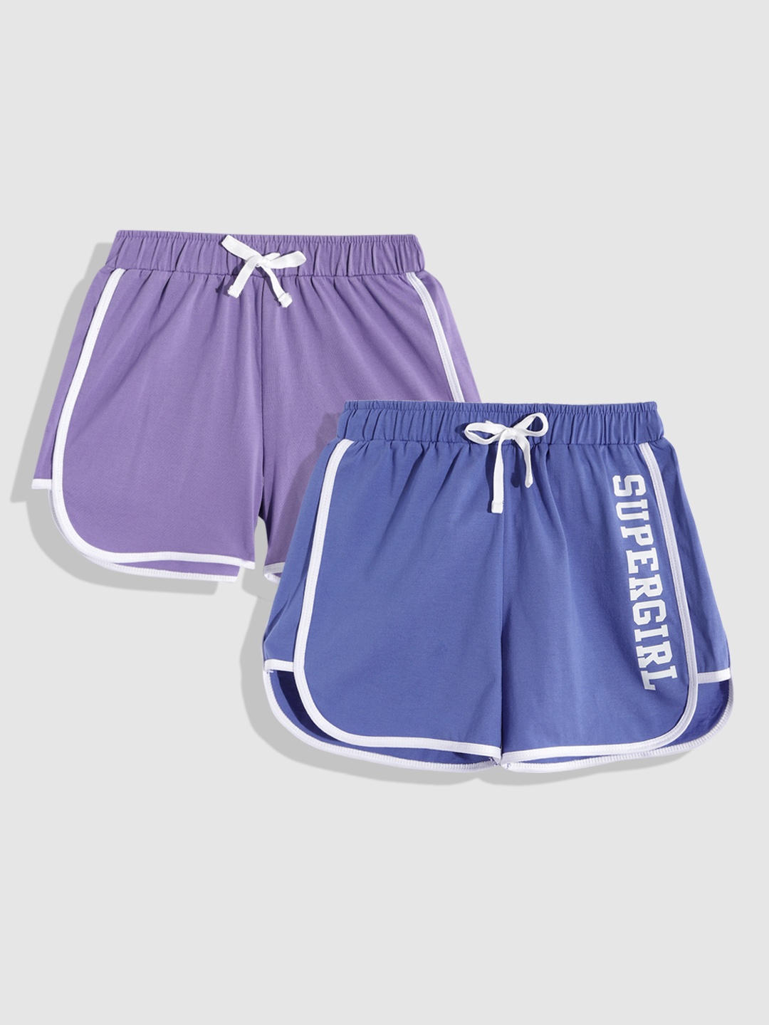 

YK Girls Pack of 2 Shorts, Blue