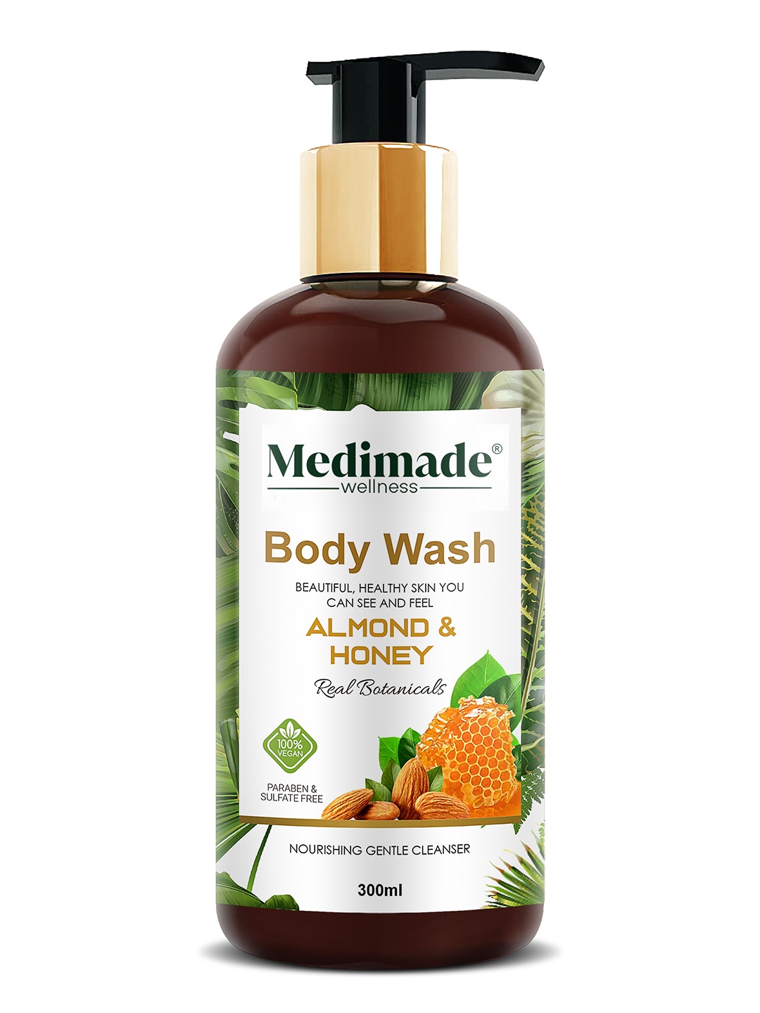 

Medimade Almond & Honey Body Wash - 300 ml, Yellow