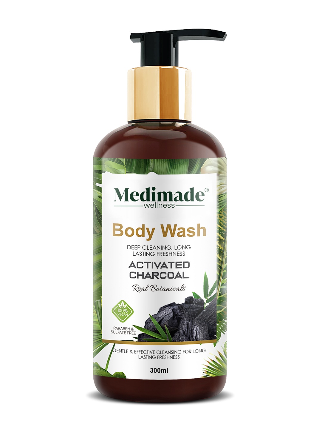 

Medimade Activated Charcoal Body Wash - 300 ml, Grey