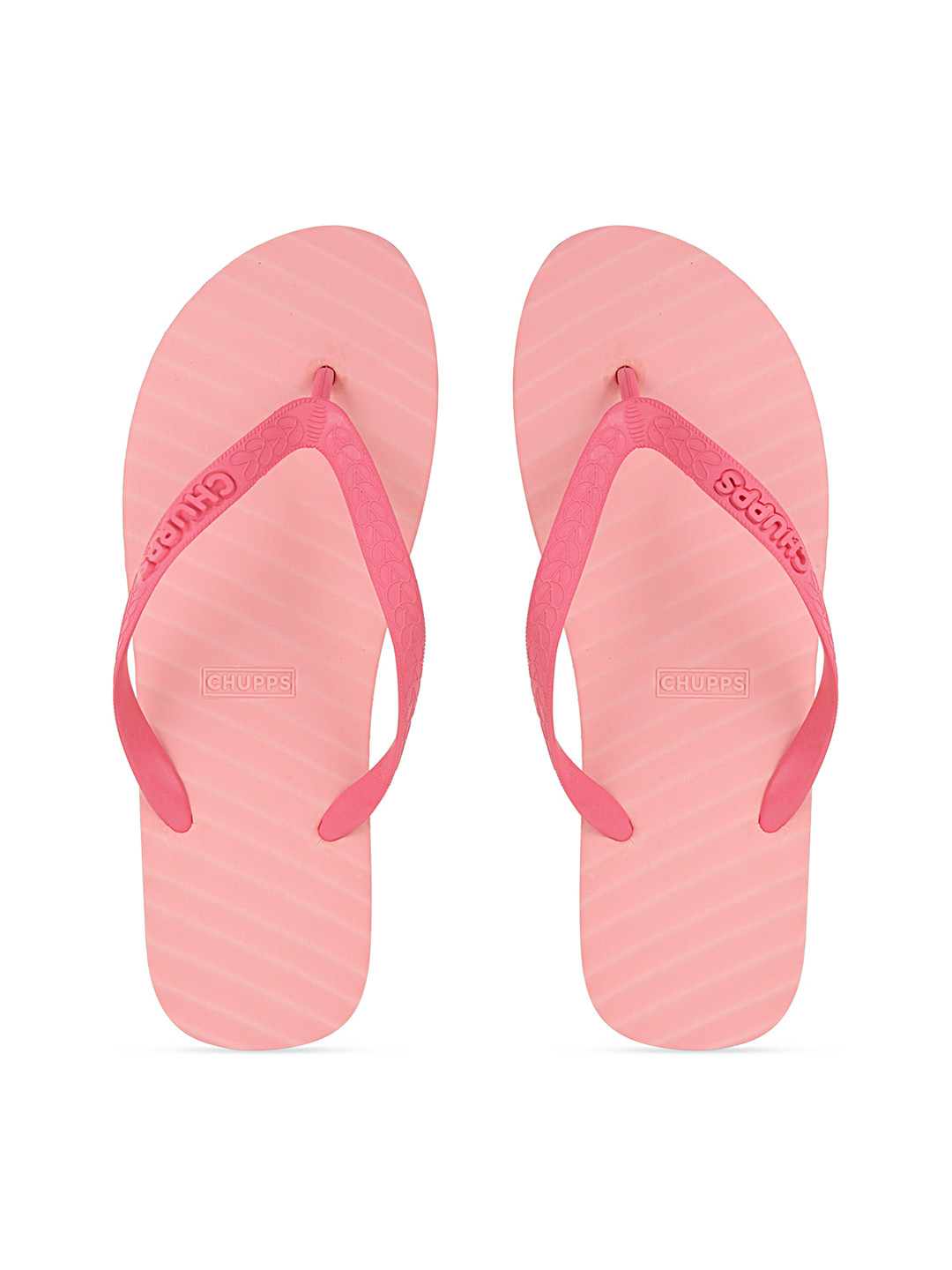 

CHUPPS Men Pink Rubber Sustainable Thong Flip-Flops